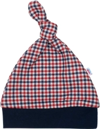 Βρεφικό βαμβακερό σκουφάκι New Baby Checkered 12–18 μηνών