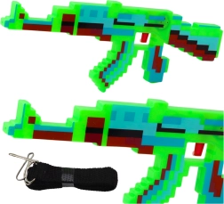 Πιστόλι pixel με ηχητικά και φωτεινά εφέ, πράσινο, 39 cm