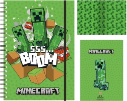Σπιράλ σημειωματάριο Minecraft A5 – με γραμμές