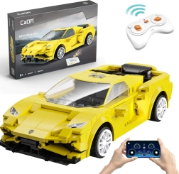 Σετ κατασκευής CaDA EVO Race Car – κίτρινο αγωνιστικό αυτοκίνητο RC 289 τεμαχίων, Dual Mode