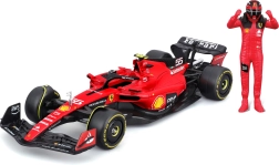 Ferrari F1 SF-23 1:24 με φιγούρα οδηγού και βιτρίνα/κουτί προβολής από την Bburago