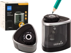 Ηλεκτρική ξύστρα για μολύβια και ξυλοκράματα 6–8 mm, μαύρη