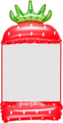 Φουσκωτό υδάτινο αιώρημα-δίχτυ σε σχήμα φράουλας