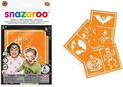 Στένσιλ για χρώματα προσώπου SNAZAROO 6 τεμ. – Halloween