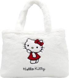 Μεγάλη λούτρινη τσάντα Hello Kitty