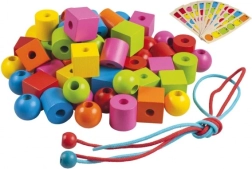 Detoa περαστά ξύλινα χάντρες για τους μικρότερους