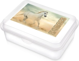 Διαφανές δοχείο φαγητού (lunch box) με μοτίβο αλόγου 750 ml