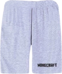 Γκρι σορτς Minecraft
