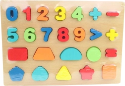 Ξύλινο σετ για διασκεδαστικά μαθηματικά 28 x 20 εκ.