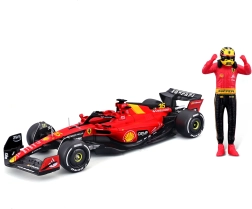 Μεταλλικό μοντέλο Bburago Ferrari SF23 1:24 με φιγούρα οδηγού