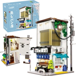 Κατασκευαστικό σετ CaDA ιαπωνικό κατάστημα με ατμιστά ψωμάκια με LED φωτισμό, 1108 κομμάτια