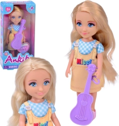 Μίνι κούκλα Ankiki με κιθάρα 14 cm