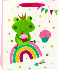 Δώροσακούλα με βατραχάκι πάνω στο ουράνιο τόξο