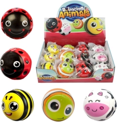 Μπάλες που αναπηδούν με ζωάκια 6 εκ. από καουτσούκ