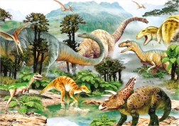Παζλ Dino Ζωή των δεινοσαύρων 100 XL κομμάτια
