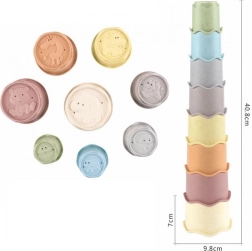 Στοιβαζόμενα κυπελλάκια για παιδιά, σετ 8 τεμ.