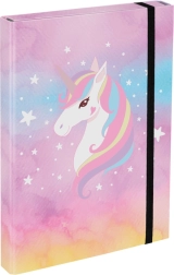 Θήκη για σχολικά τετράδια A4 Rainbow Unicorn