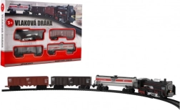 Πλαστικό τρενάκι με φως και ήχο με μπαταρίες με ράγες 104 × 68 cm