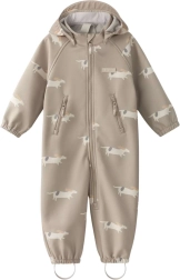 Softshell ολόσωμη φόρμα Leokid Lilo beige woof 104