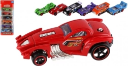 Σετ αγωνιστικών αυτοκινήτων 6 τεμ., μέταλλο και πλαστικό, 8 εκ., ελεύθερη κίνηση