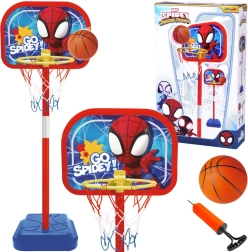 Σετ μπάσκετ SPIDEY με ρυθμιζόμενο καλάθι και μπάλα 14 cm