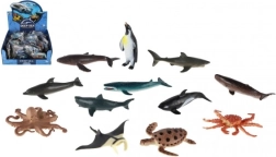 Πλαστικά θαλάσσια πλάσματα 8–10 εκ. μίξη ειδών σε κουτί