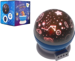 Προτζέκτορας νυχτερινού ουρανού με μπαταρίες και USB, πλαστικός, 14 × 11 εκ.