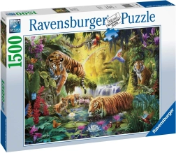 Παζλ 1500 κομματιών Ήρεμοι τίγρεις RAVENSBURGER