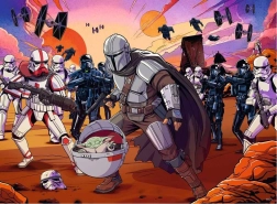 Παζλ Ravensburger Star Wars: The Mandalorian – αναμέτρηση, 300 κομμάτια