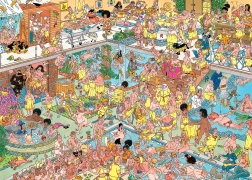 Παζλ JUMBO Jan van Haasteren - Λίγο διαφορετικό wellness 1000 κομμάτια