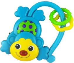 Παιδική κουδουνίστρα με ήχο Baby Mix μαϊμουδάκι μπλε