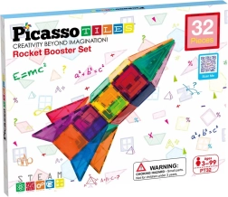 Μαγνητική κατασκευή PICASSO TILES – πύραυλος, 32 κομμάτια