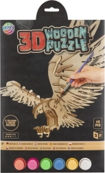 MOXY ξύλινο 3D παζλ για χρωμάτισμα – αετός