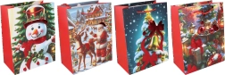 Χάρτινη τσάντα δώρου L 32 × 41,5 × 12 cm Χριστούγεννα