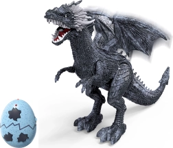 Τηλεκατευθυνόμενος παγωμένος δράκος 56 cm με εφέ καπνού, φωτός και ήχου