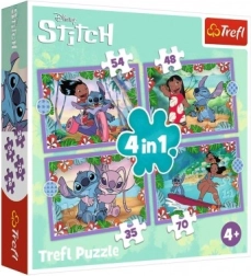 Παζλ Lilo & Stitch 4σε1 Τρελή μέρα Trefl