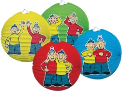 Χάρτινο φαναράκι με μοτίβο Πατ και Ματ, 25 εκ.