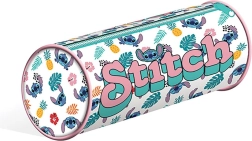 Στρογγυλή κασετίνα Lilo και Stitch λευκή
