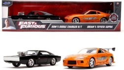 Μεταλλικά μοντέλα αυτοκινήτων Fast & Furious Twin Pack Toyota Supra και Dodge Charger 1:32