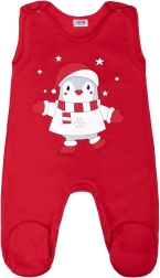 Βαμβακερό φορμάκι με ποδαράκια new baby winter penguin 80 (9–12 μ.)