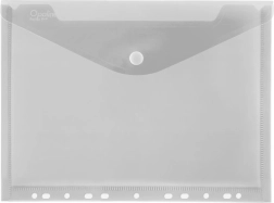 Φάκελος με κουμπί A4 με ευροκρέμασμα Opaline διάφανος