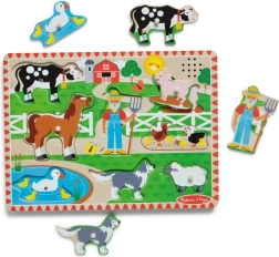 Ξύλινο παζλ φάρμα από Melissa & Doug