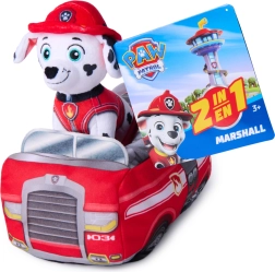 Λούτρινο PAW Patrol Marshall 2v1 με πυροσβεστικό αυτοκινητάκι 22 cm