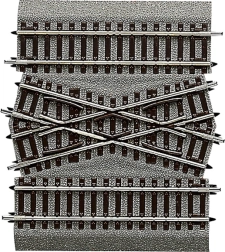 Roco line διασταύρωση dgv15 με υπόστρωμα 30° h0