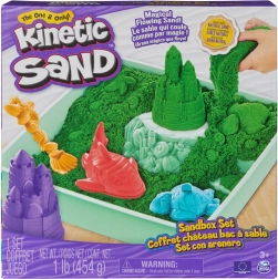 Kinetic Sand – πράσινο επιτραπέζιο σετ άμμου με δίσκο