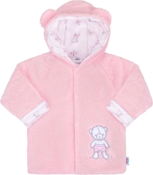 Χειμερινό βρεφικό μπουφάν New Baby Nice Bear ροζ
