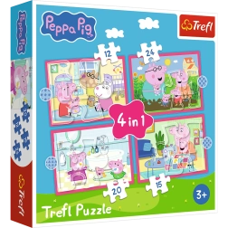 Παζλ 4 σε 1 Peppa λατρεύει την περιπέτεια