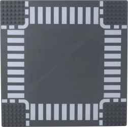 Βάση κατασκευών για τουβλάκια – οδική διασταύρωση 26 × 26 cm