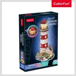 3D παζλ φάρος με φωτισμό LED CUBICFUN Night Edition