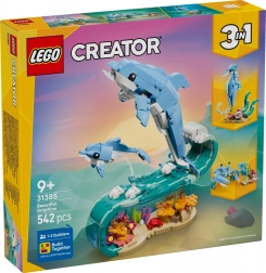LEGO Creator 3 σε 1 Θαλάσσια ζώα: υπέροχο δελφίνι